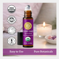 Comparación de tamaño del roll-on Silk Road Organic junto a un bolígrafo para referencia