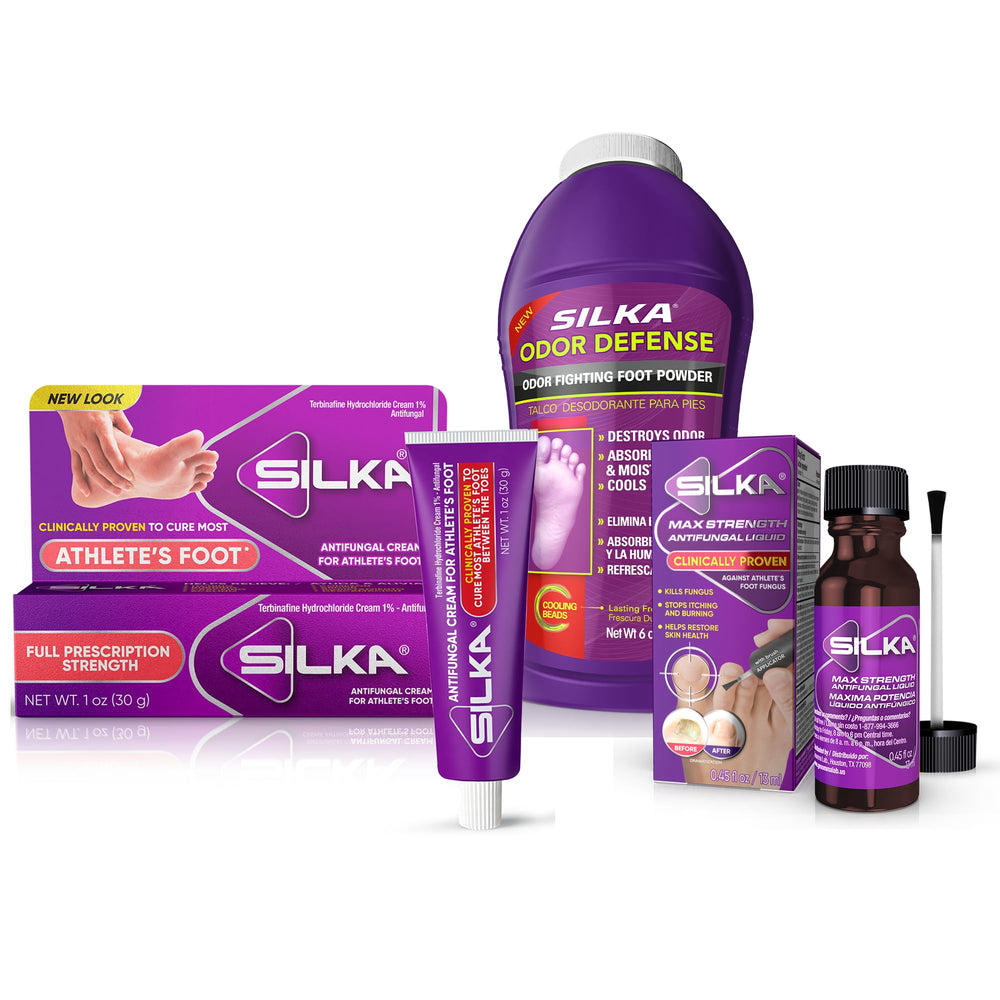 Silka kit frente empaque mostrando las tres piezas para cuidado rápido
