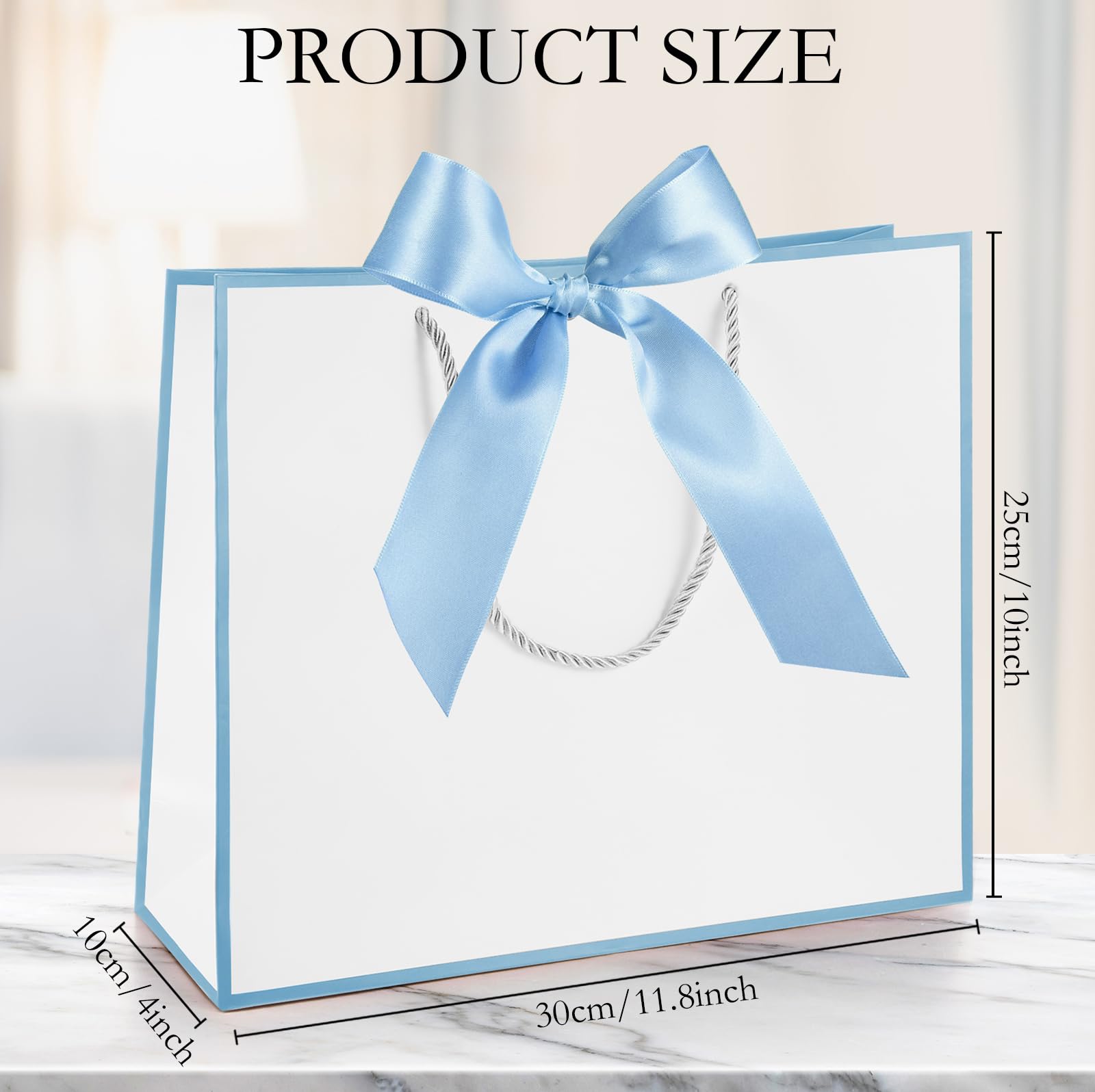Silkfly primer plano del lazo azul claro, aspecto listo para regalar