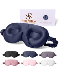 SilkSilky antifaz azul oscuro vista frontal comodidad total