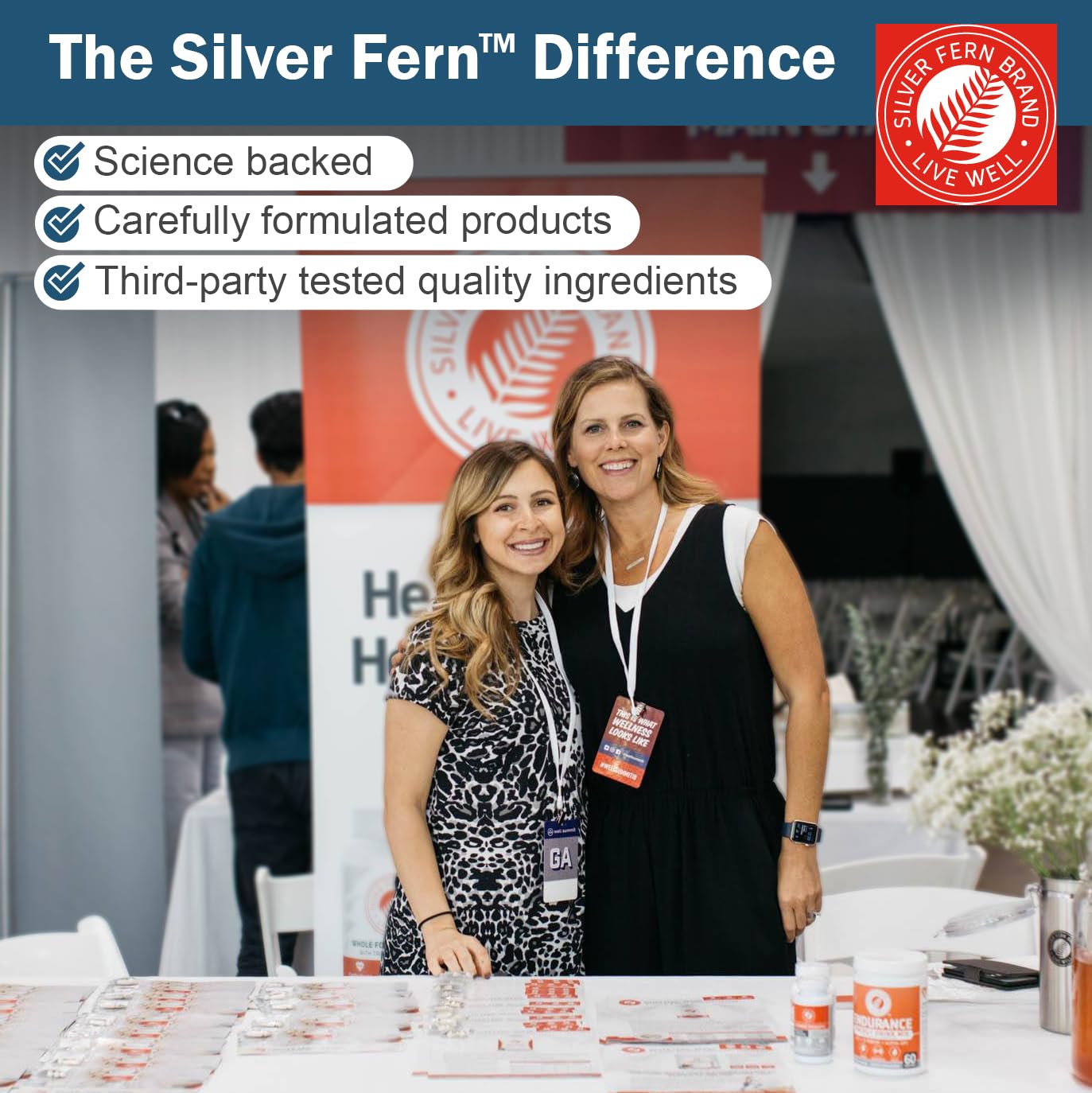 Silver Fern suplemento en cocina junto a alimentos destaca uso cotidiano
