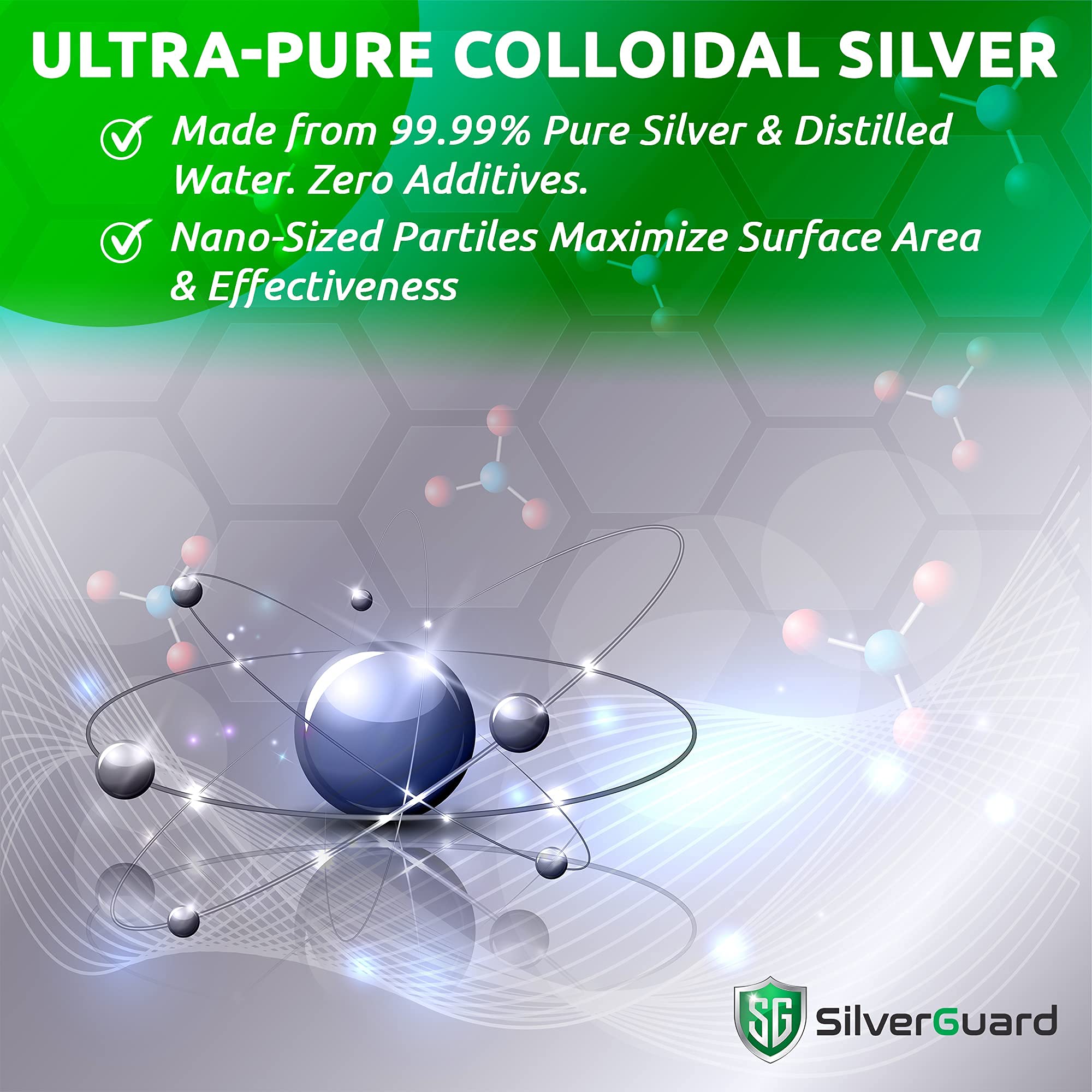SilverGuard aplicación tópica en mano mostrando facilidad y uso seguro