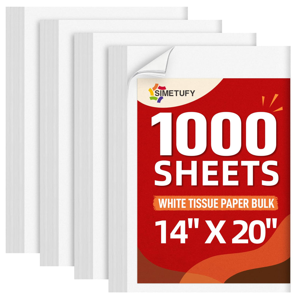 Simetufy paquete frontal de 1000 hojas, ahorro para tiendas y eventos