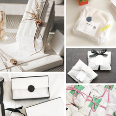 Simetufy rellenando una bolsa de regalo, mejora la presentación