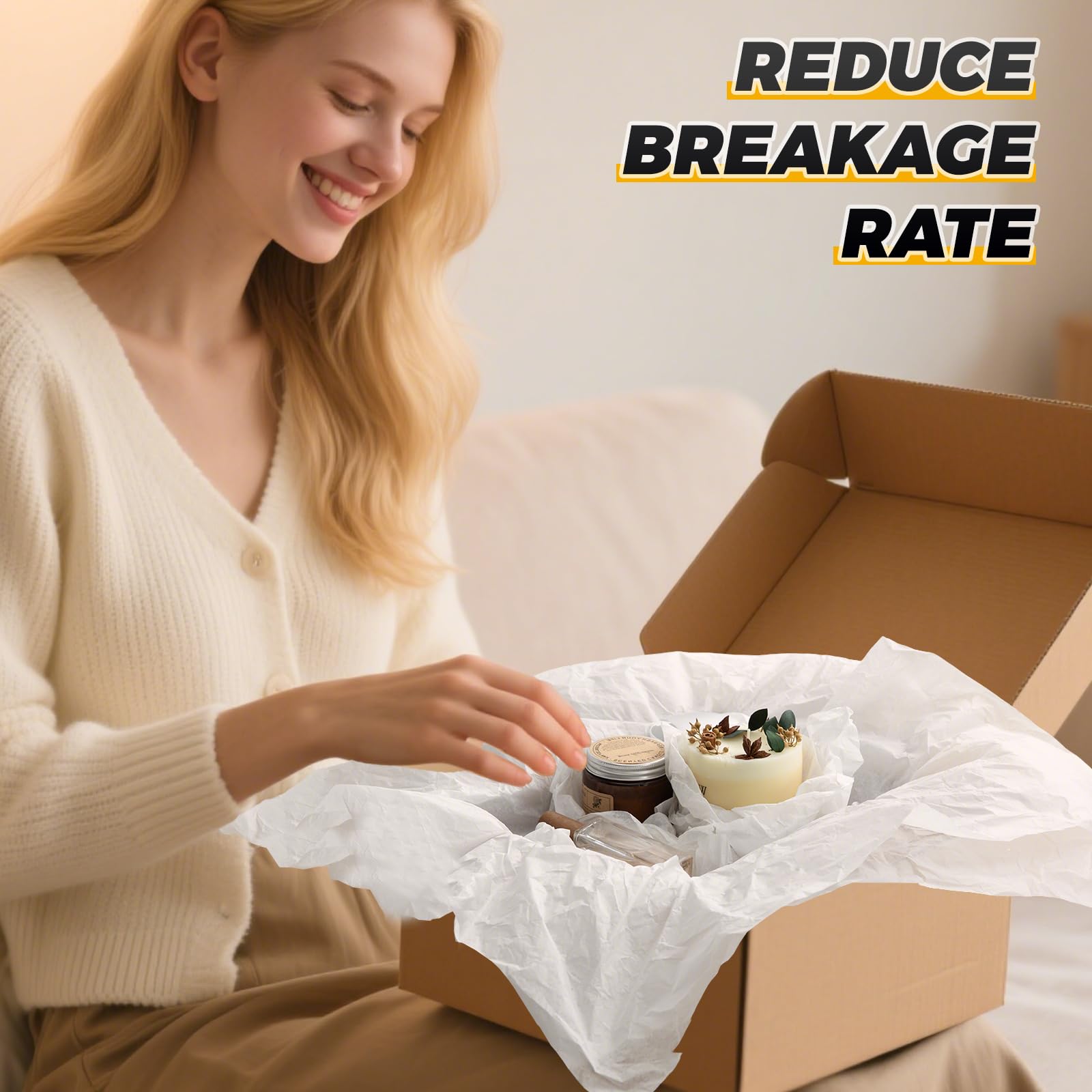 Simetufy papel de seda como relleno para caja y amortiguación