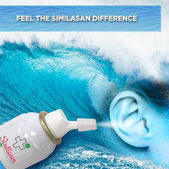 Similasan SeaRinse en uso por adulto para enjuague auricular seguro