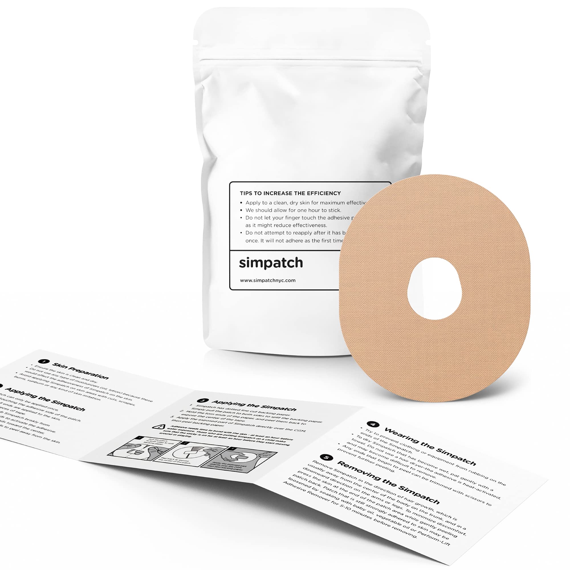 SIMPATCH textura del tejido en primer plano para mayor transpirabilidad