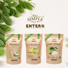 Simple y Entero etiqueta del producto ingredientes puros y transparencia