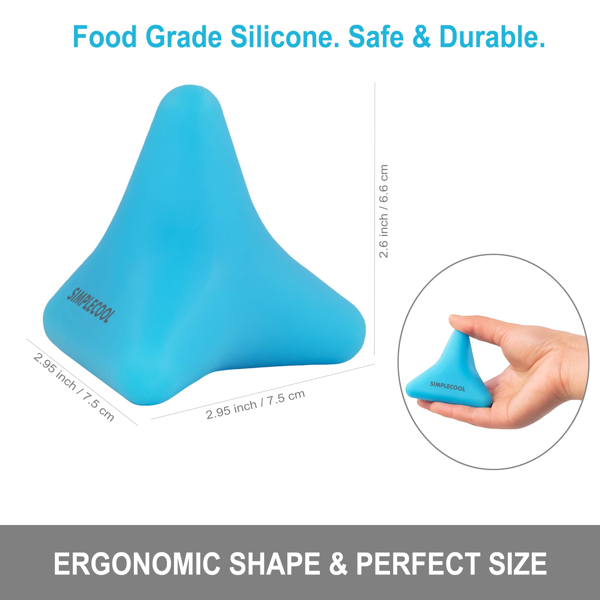 SIMPLECOOL detalle de la textura de silicona resistente para mayor precisión