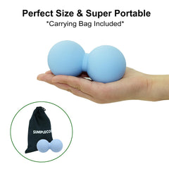 SIMPLECOOL pelota en uso en espalda baja alivia tensión muscular tras entrenar
