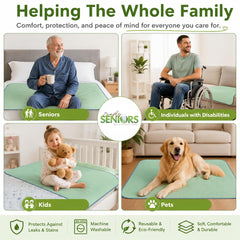 Simply Seniors primer plano del acolchado suave que cuida la piel