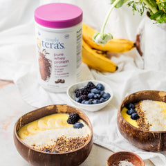 simply tera's detalle de etiqueta resaltando ingredientes simples