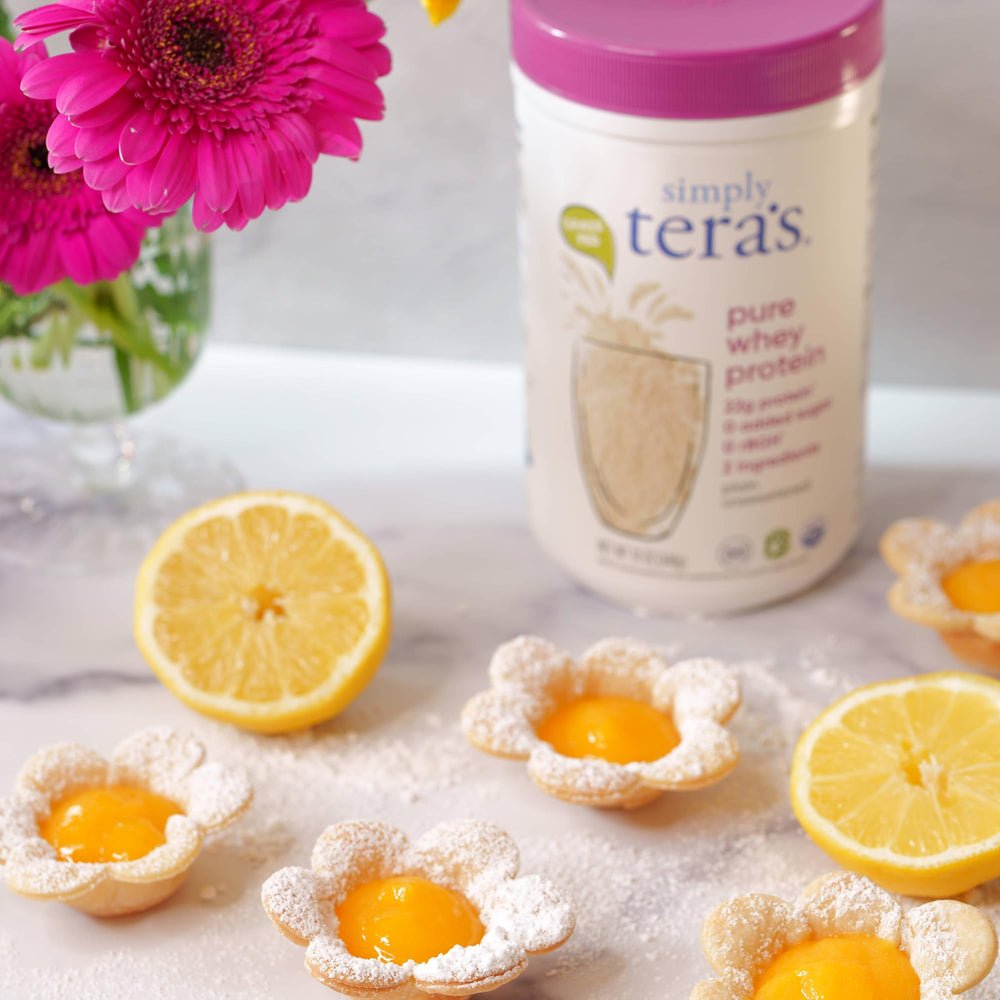 simply tera's etiqueta con certificación kosher y Non-GMO visible