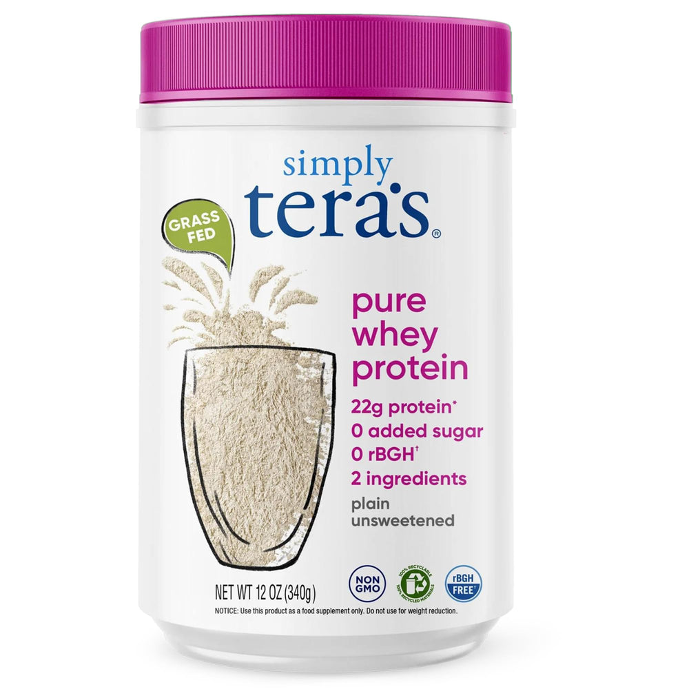 simply tera's frente del empaque mostrando 12 oz y limpieza de ingredientes