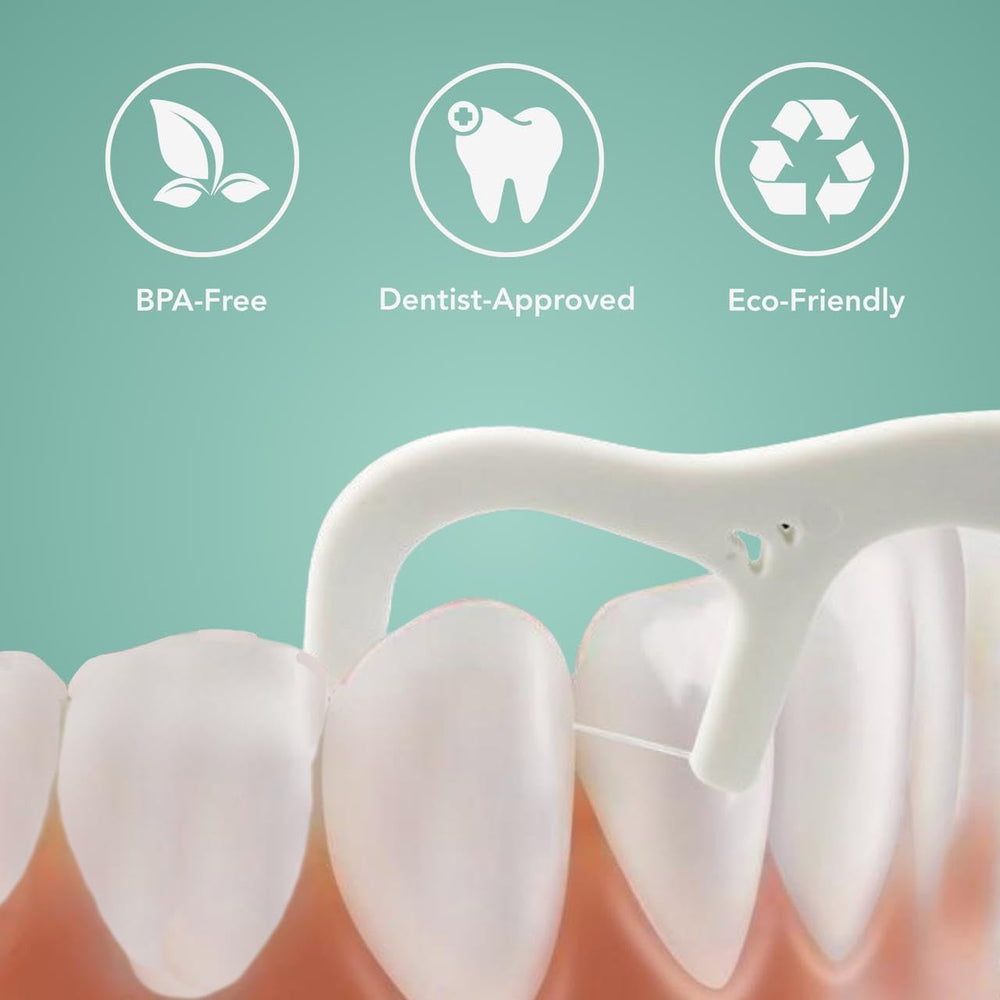 SimplyPick en uso interdental demostrando limpieza después de comer