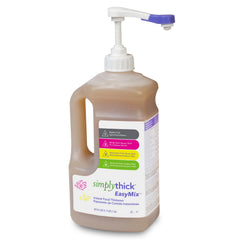 SimplyThick botella frontal mostrando tamaño grande y practicidad