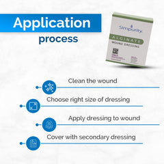 Simpurity apósito cubierto con vendaje secundario en clínica, protección prolongada
