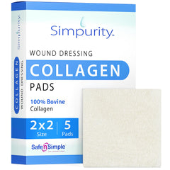 Simpurity empaque frontal mostrando 5 pads para manejo sencillo