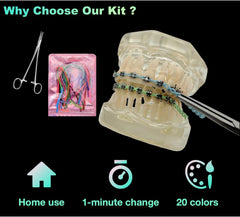 Sino Dental Group primer plano de textura de la cadena que muestra elasticidad durable