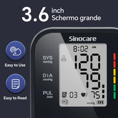 sinocare detalle del brazalete ajustable cómodo y resistente
