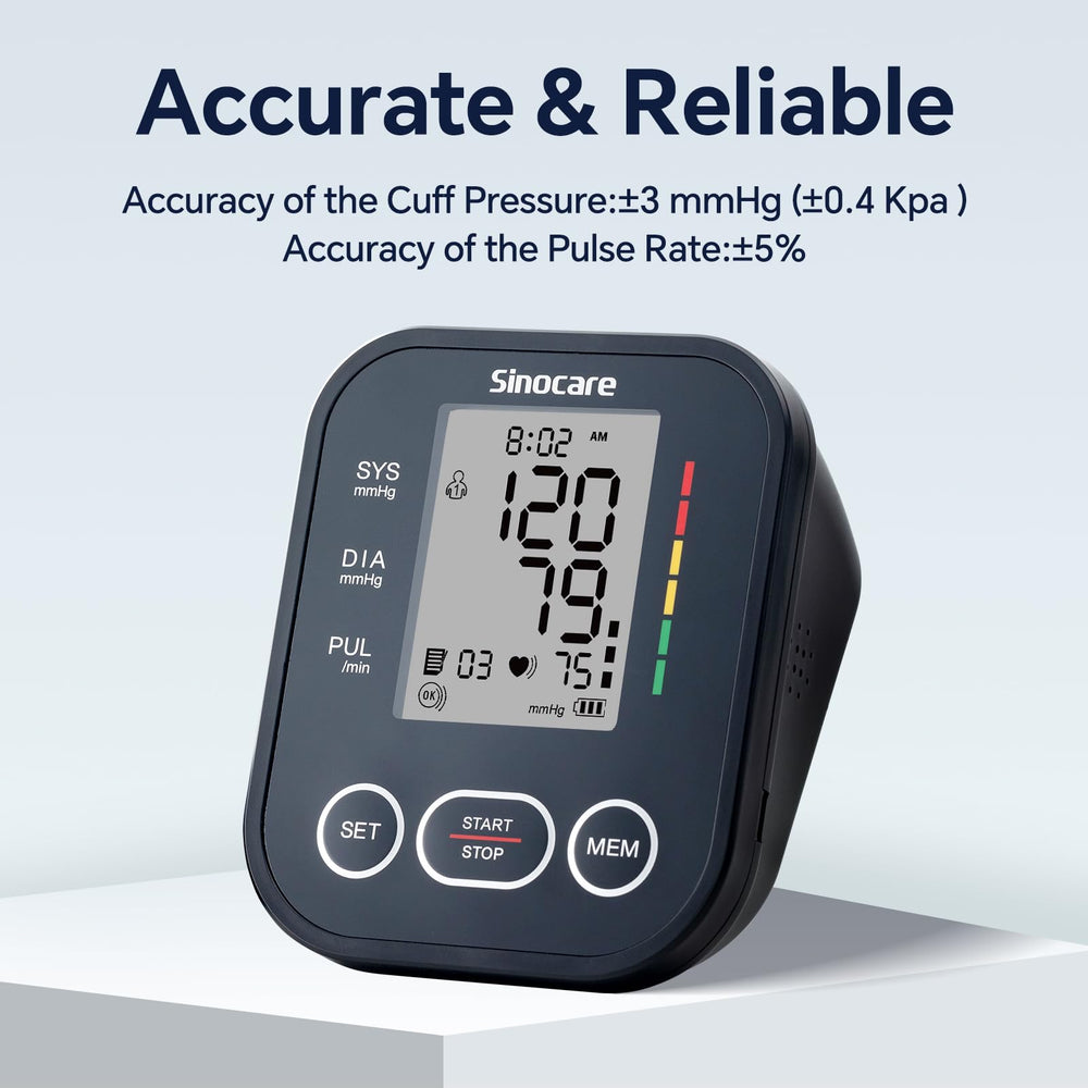 sinocare monitor en uso por hombre ofreciendo mediciones rápidas
