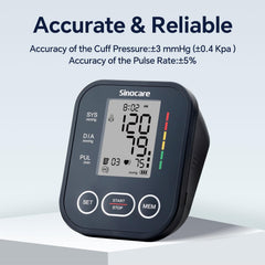 sinocare monitor en uso por hombre ofreciendo mediciones rápidas
