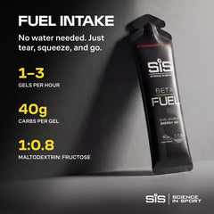 Science in Sport gel en mano durante carrera que facilita alimentación en marcha