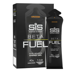 Science in Sport gel BETA frente del envase muestra práctico y portable