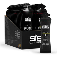 Science in Sport pack frontal mostrando 30 geles para energía rápida