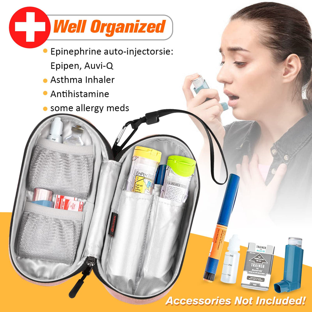 SITHON interior organizado con compartimentos seguros para EpiPens