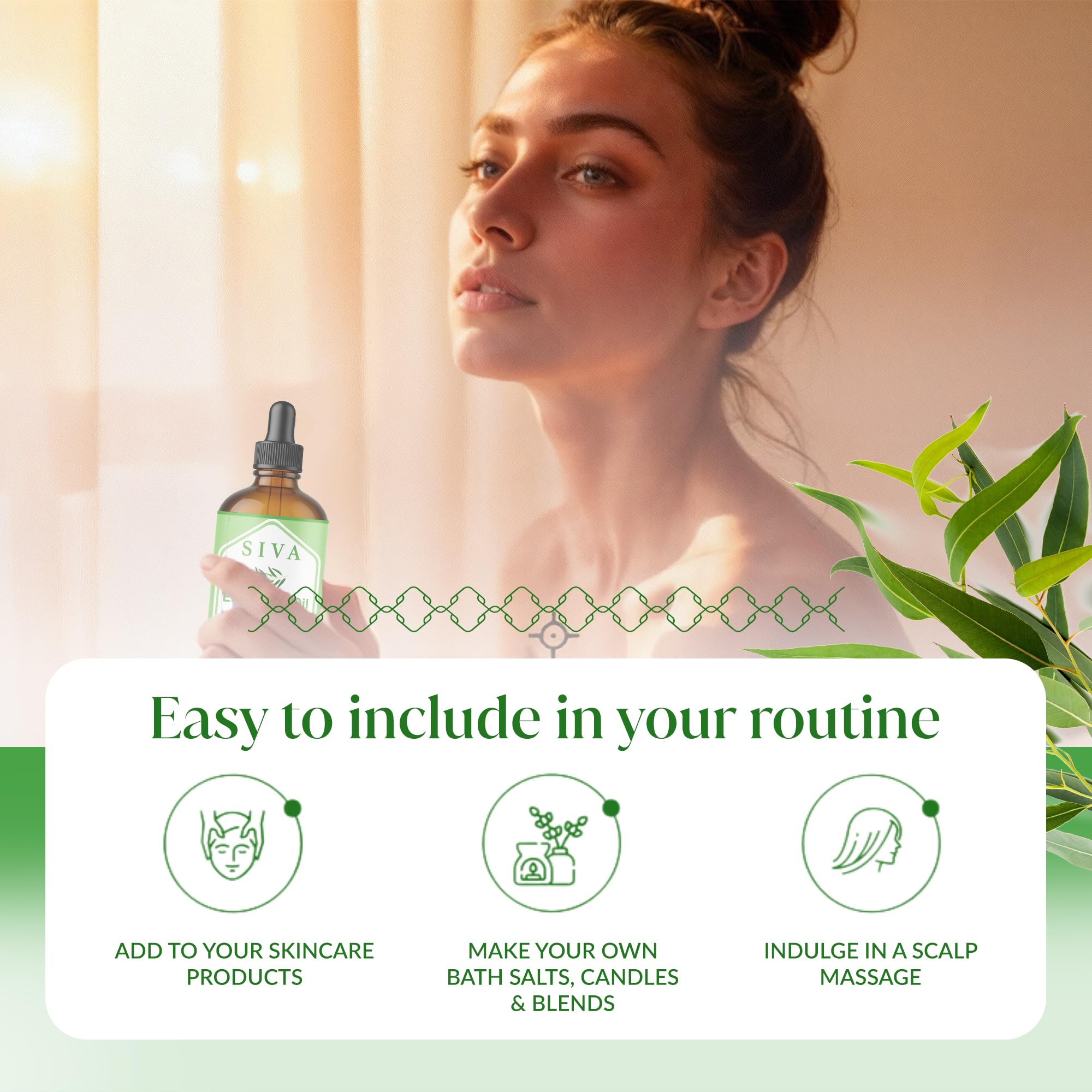 SIVA ORGANICS etiqueta legible con información del producto y ventajas