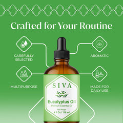 SIVA ORGANICS gotero de vidrio permitiendo control exacto de las gotas