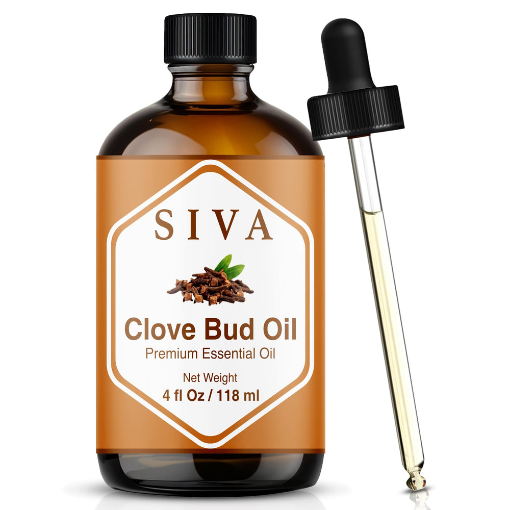 SIVA ORGANICS botella frontal de clavo con aroma concentrado