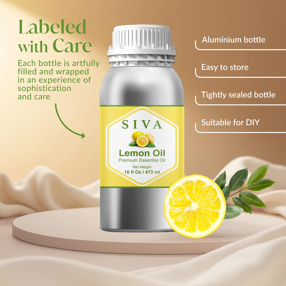 SIVA ORGANICS comparación de tamaño del frasco para uso doméstico