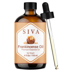 SIVA ORGANICS frasco delantero mostrando etiqueta clara y volumen 118 ml, fácil de usar