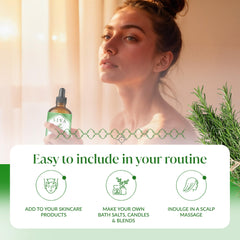 Siva romero mezcla para cabello con aceite portador mejora manejabilidad