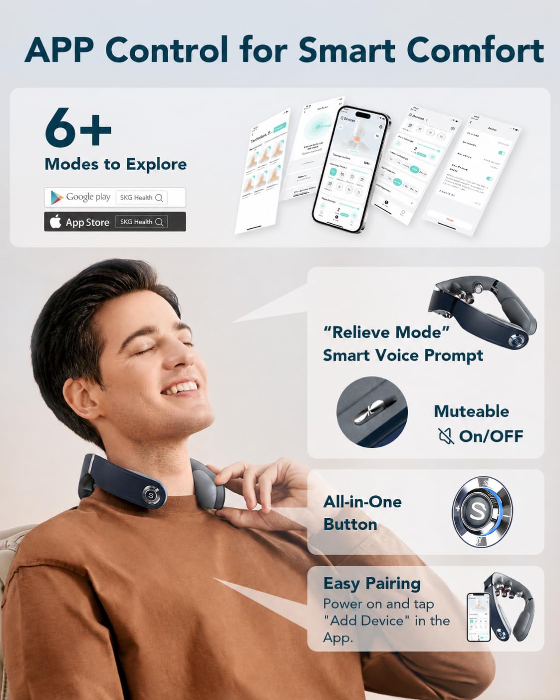 SKG G7 Pro Fold al lado de objetos para comparar su tamaño portátil