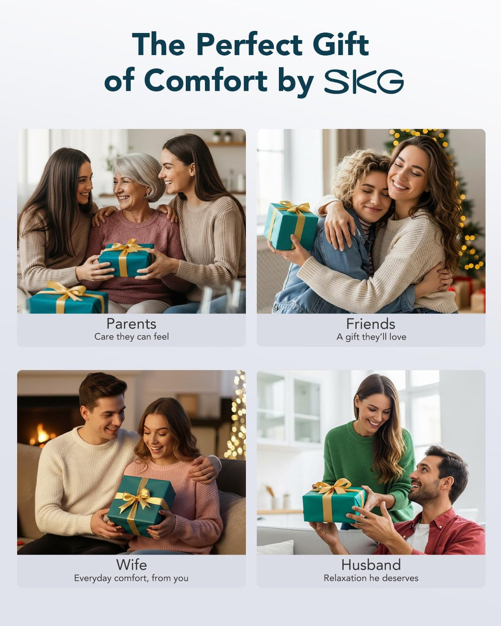 Caja y empaque del SKG G7 Pro Fold listo como regalo elegante