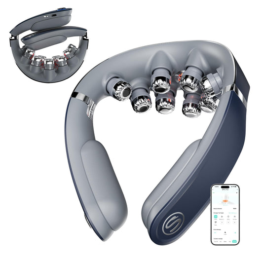 SKG G7 Pro Fold frontal mostrando diseño ergonómico y alivio cómodo