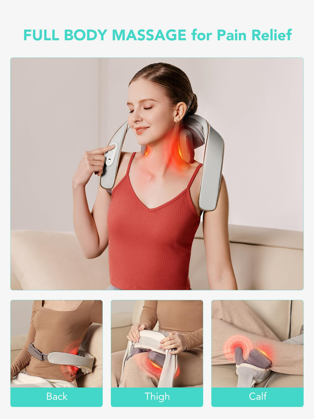 SKG H5mini uso manos libres en cuello y trapecios para relajación