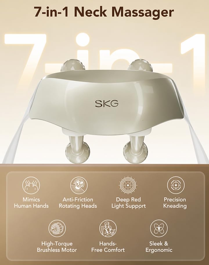 SKG H7 Ultra detalle de la textura del cabezal que mejora contacto