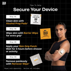 Skin Grip comparación de tamaño junto a moneda para referencia