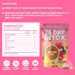 SkinnyBoost hojas y hierbas en primer plano para sabor auténtico