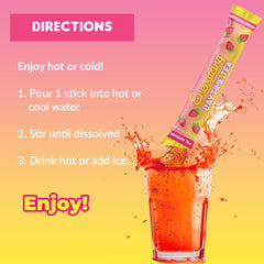 SkinnyBoost bebida fría con hielo y color hibiscus refrescante