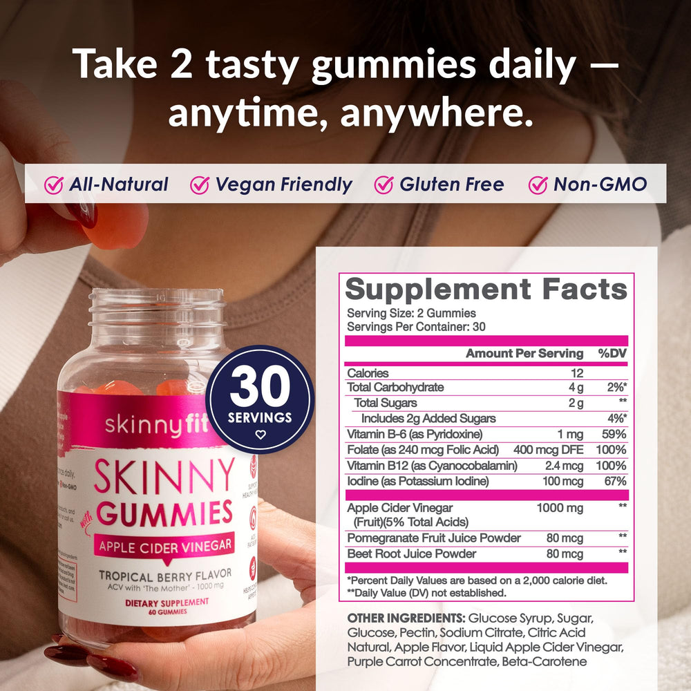 SkinnyFit etiqueta de ingredientes clara para ver composición