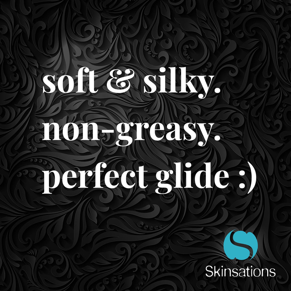 Skinsations Vanilla silky-skin application for smooth touch.