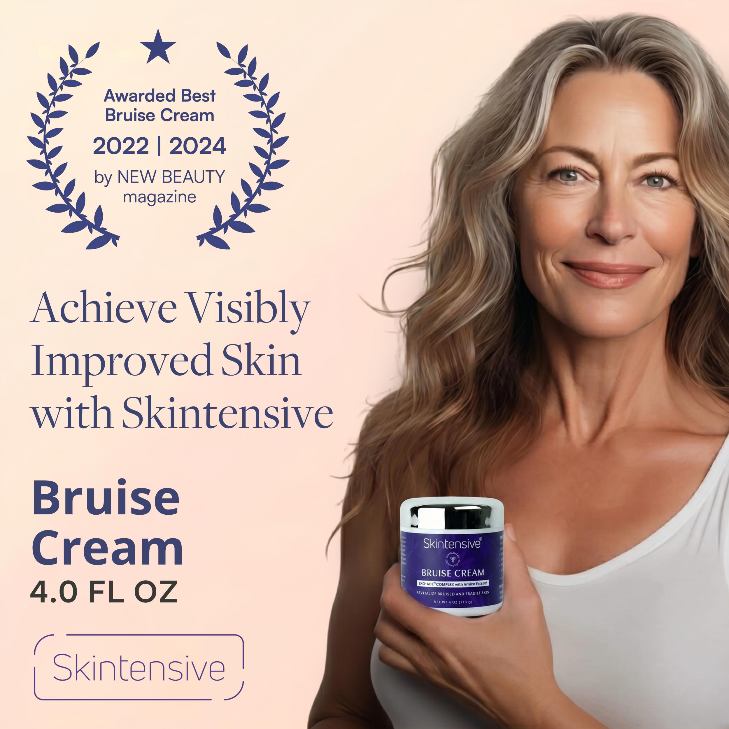 SKINTENSIVE crema aplicada en manos para hidratación y comodidad