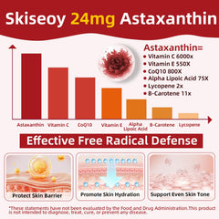 Skiseoy disposición de 300 softgels resaltando valor por cantidad