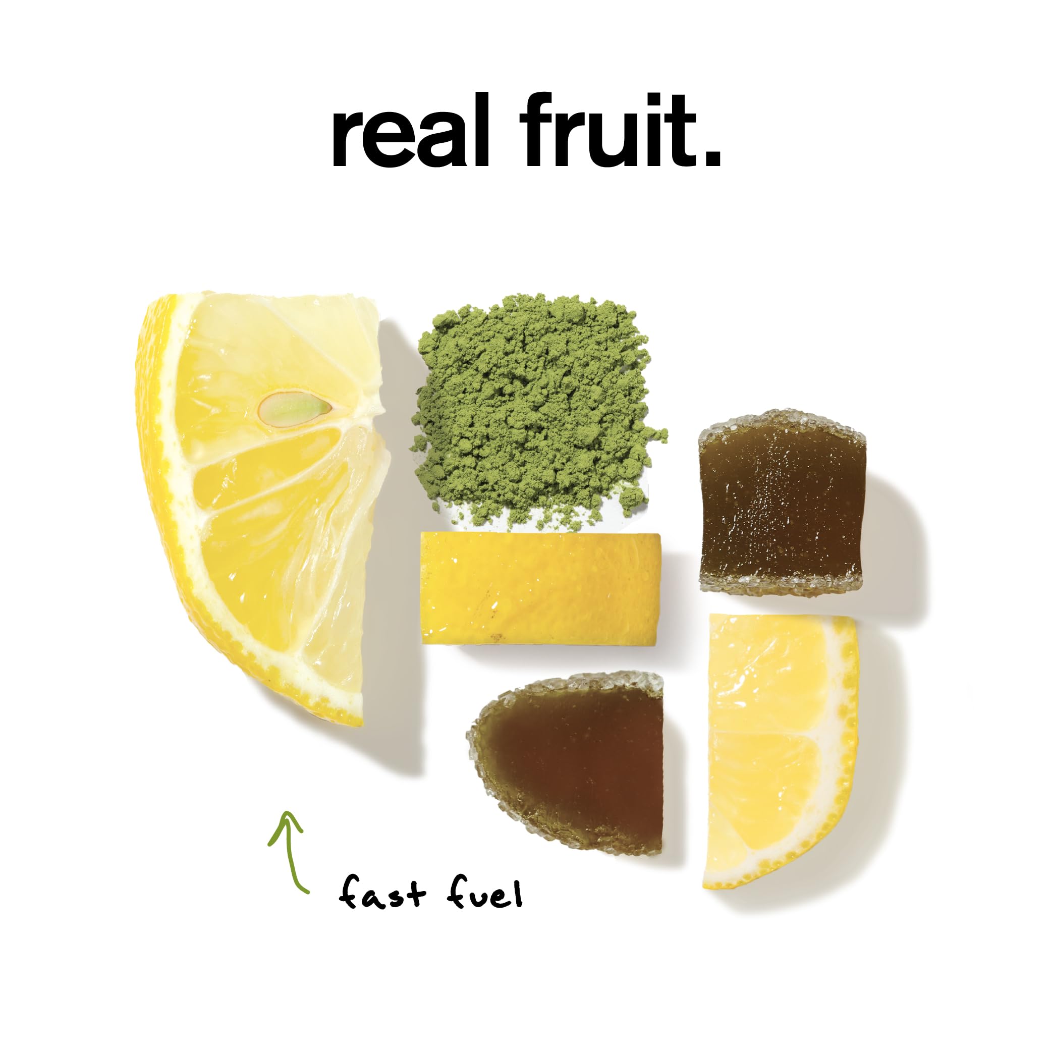 Skratch Labs primer plano de fruta real usada para sabor natural y frescura