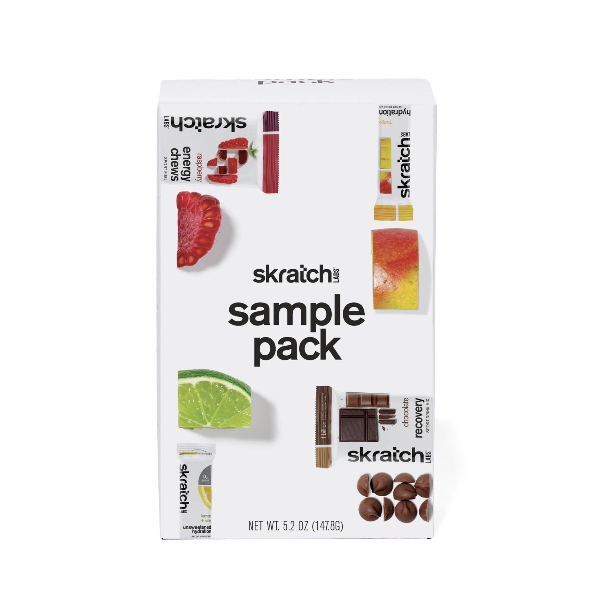Skratch Labs empaque frontal del pack muestra que facilita elección rápida